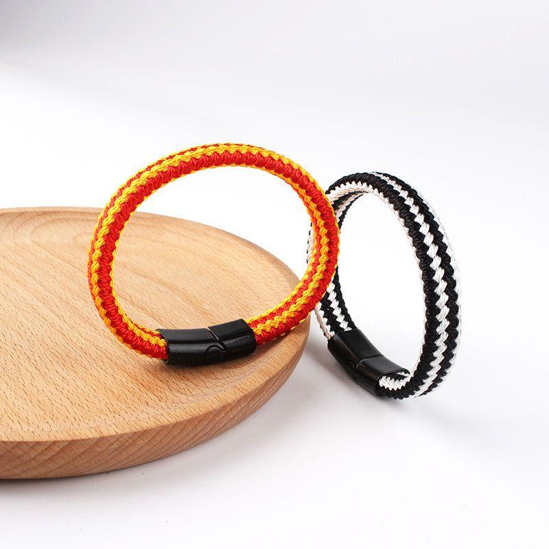 Noter Grade A Ethnic Fabric String Bracelet For Men Double Layer Various Colors Available Sports Sweat Absorbent Braslet Bangle Hombre