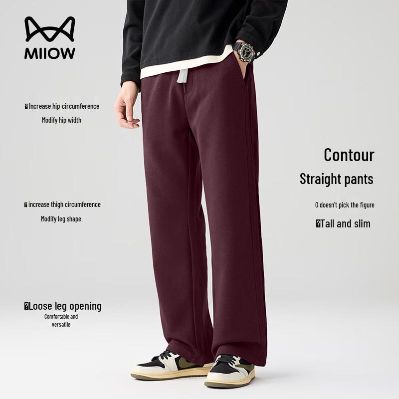 

Mao Ren Men s American Style Casual Straight-Leg Pants 4XL