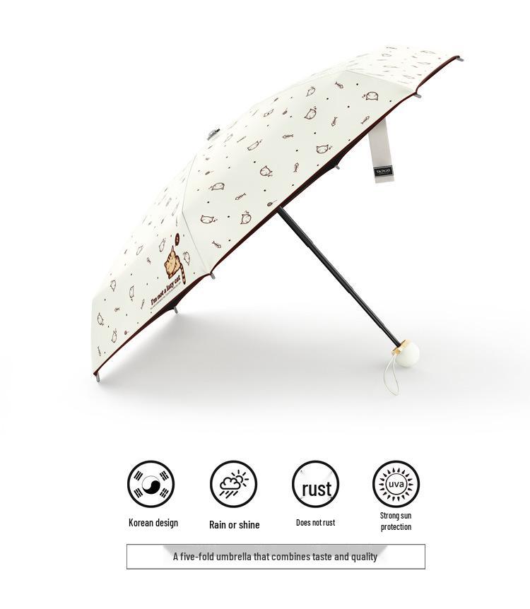 OLYCAT Foldable Umbrella: UV Protection & Waterproof for Women