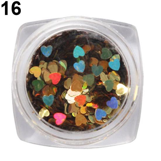 Błyszczący brokat miłość serce cekiny zdobienie paznokci dekoracje Manicure narzędzie do majsterkowania