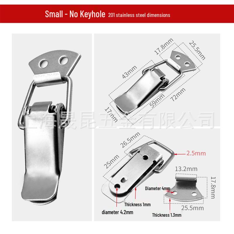 Thickened Stainless Steel Toggle Clasp for Toolboxes & Beehives