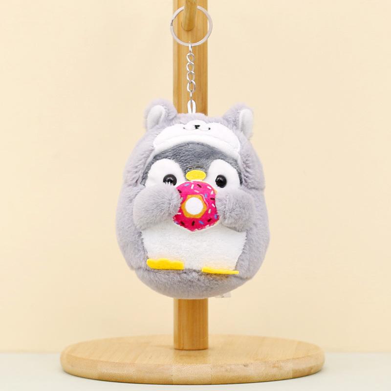 

Подвески Брелоки Подарок Плюшевый Милый Пингвин Превращается в Медведя Кролика Брелок Женская Сумка Украшения Игрушка Мягкий Помпон Ключ от Машины