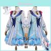 Genshin Impact Kamisato Ayaka Cosplay Costume Wig Flower Dress Hat Halloween