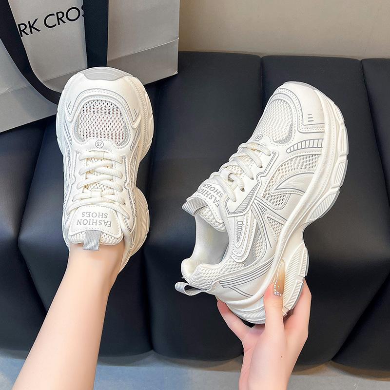 Platform cool shoes women's spring and autumn new explosion versatile mesh breathable explosion sports and leisure shoes