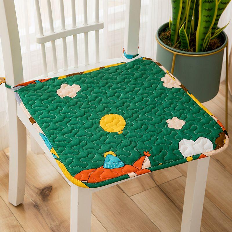 

Общие ткани из чистого хлопка Дышащие подушки для сиденья табурета на все сезоны Cotton-Green Sue 40*40cm single pack (with straps)