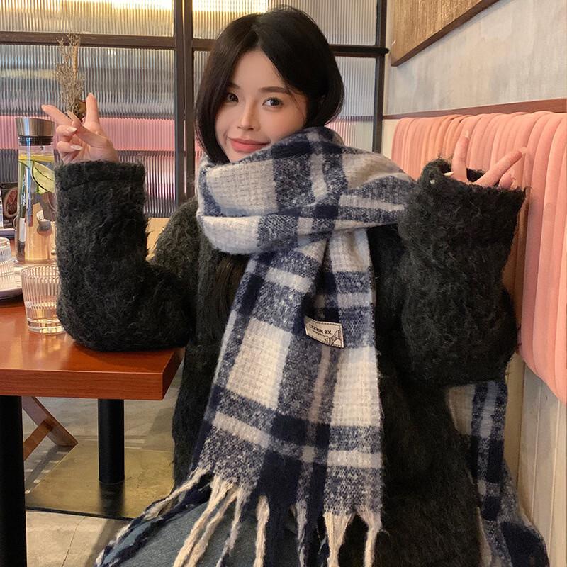 MARYYA Plaid Warm Scarf
