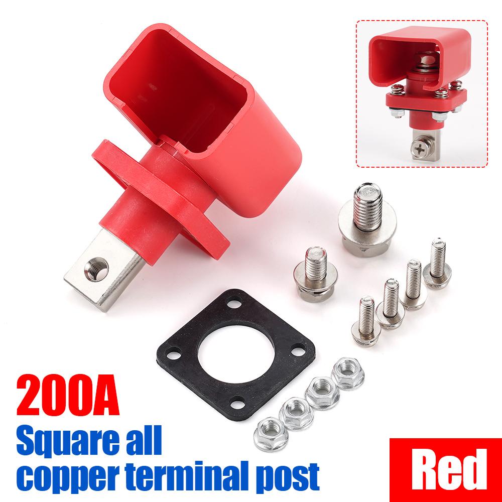 200A All-Copper Lithium Battery Energy Storage Terminal Battery Connector Battery Storage Terminal Inverter Connector