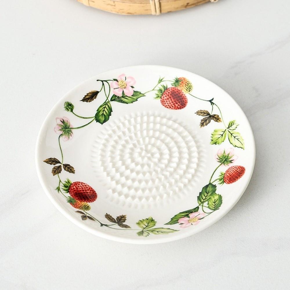 Schiaccia-aglio Manuale Efficiente Piastra Grattugia Verdure Antiscivolo Grattugia Zenzero in Ceramica Cucina
