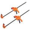 Bar Clamps for Woodworking, 2-Pack 24" One-Handed Clamp/Spreader, Quick-Change F Clamp with 300 Lbs Load Limit