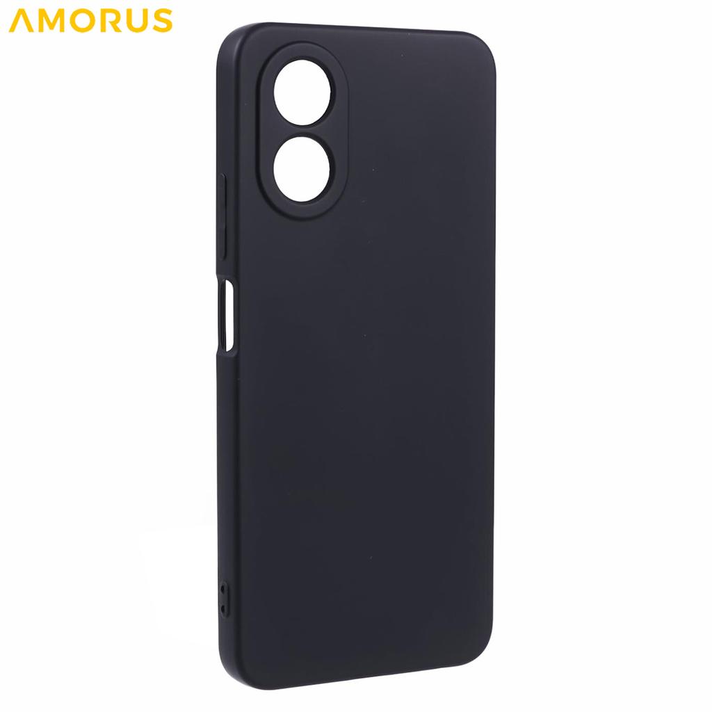 AMORUS For Oppo A58 4G Case Precise Cutouts TPU Fiber Lining Shockproof Phone Cover