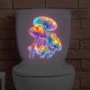 Luminous Fantasy Mushroom Toilet Sticker Wall Sticker, Self-Adhesive And Removable Decals Car Home Decor Sticker Waterproof