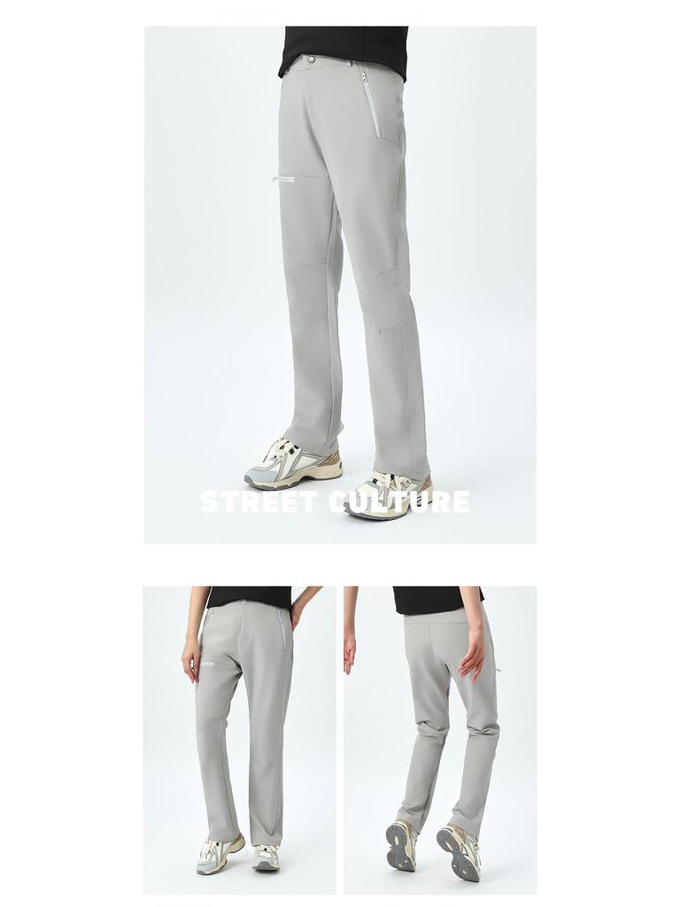 Męskie Wiosenno-Letnie Wiatroodporne Spodnie Softshellowe – Outdoorowe, Szybkoschnące, Antybakteryjne, Funkcjonalne Spodnie do Sportu i Alpinizmu