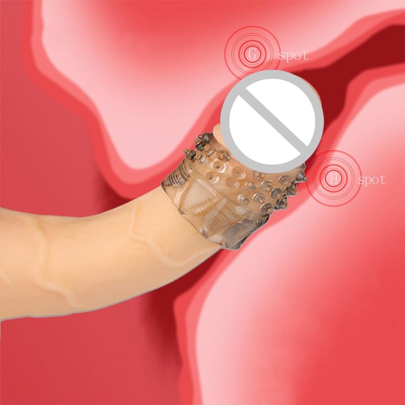 Silicone Dick Sleeve No Vibrators Adult Sex Toys For Men Vagina Condom Ribbed Multi Functional Dildo Girth Enhancer Anal Butt