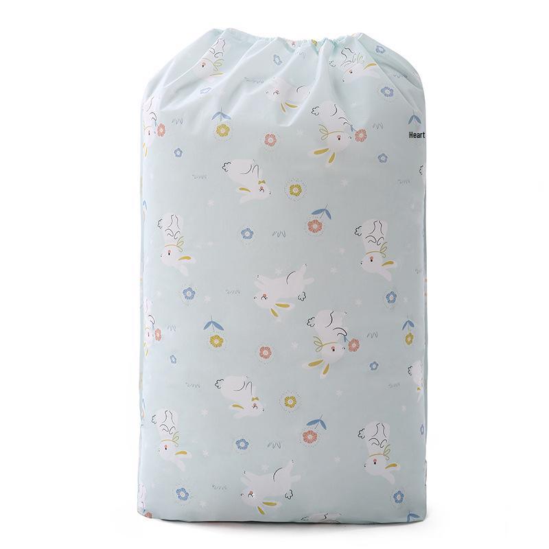 Large Capacity Duvet Storage Bag with Drawstring, Foldable, Dustproof, and Moistureproof for Clothes and Quilts
