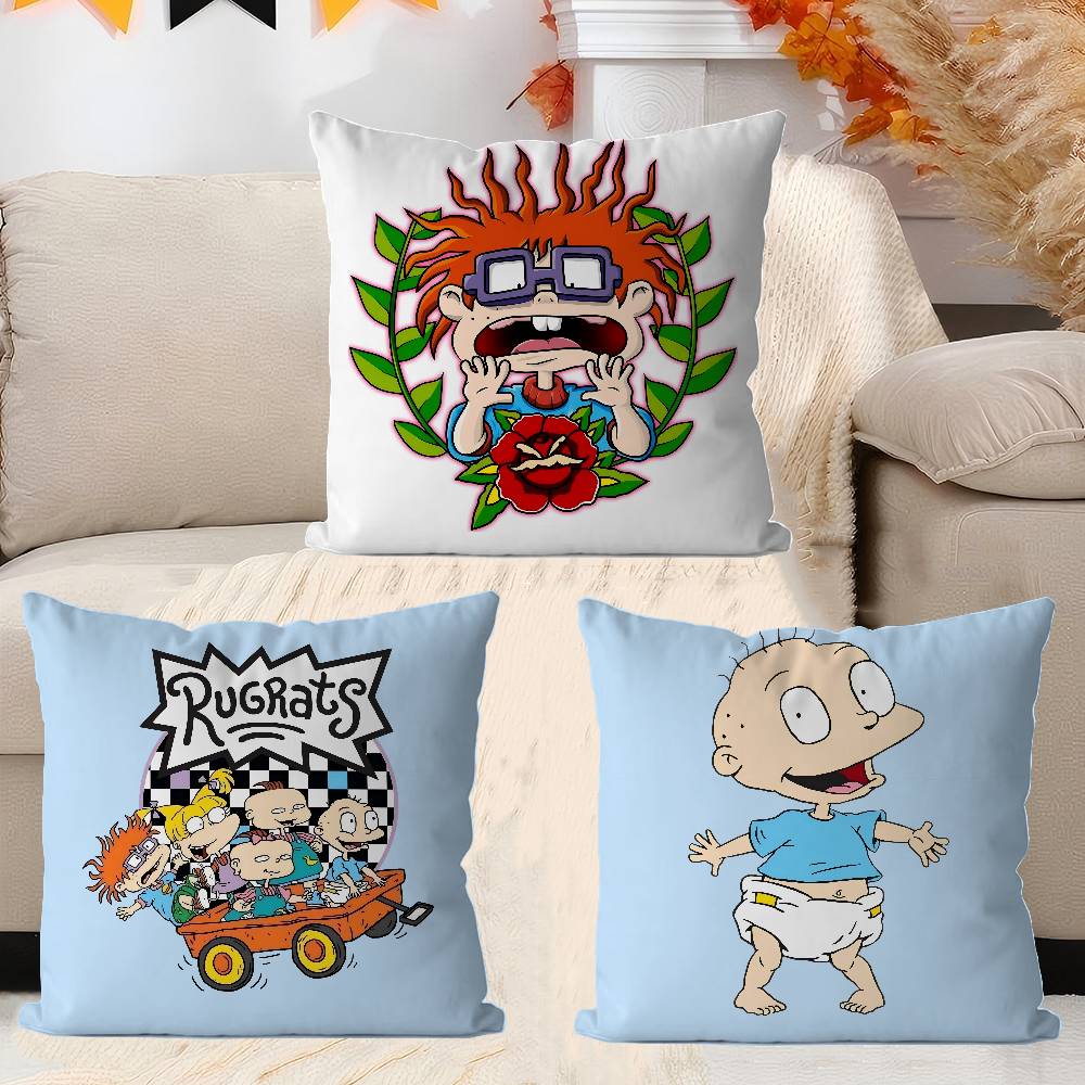 Anime Rugrat Pillow Cover For Bedroom Room And Living Room Sofa Decorative Cushion Cover