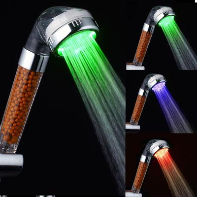 Temperaturfühlendes LED-Ionen-SPA-Duschkopf - Dreifarbiges Handbrause (SDS-B22)