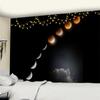 Psychedelic Partial Lunar Eclipse Tapestry Wall Hanging Mysterious Tapiz Astronomical Landscape Cosmic Home Decor