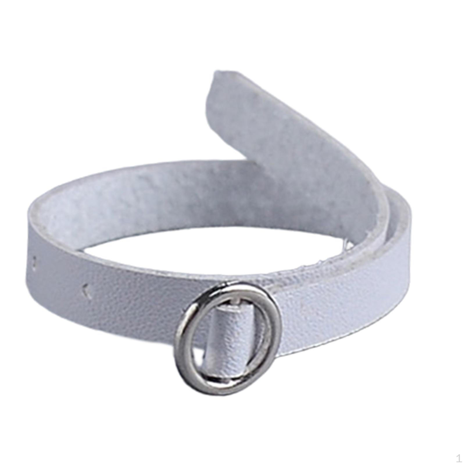 

1/12 Doll Belt, Fashion Accessory for 15cm Dolls And Action Figures білий