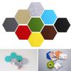 Toilet Stickers Hexagon Self Adhesive Wall Stickers Moisture-proof Heat-resistant Wall Decal DIY Anti Fouling Felt Wallpaper