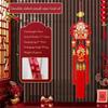 Red New Year Gold Hanging Ornament Chinese knot Felt Fu Character Door Hanging Fu character Large Fruit Lucky Bag Pendant