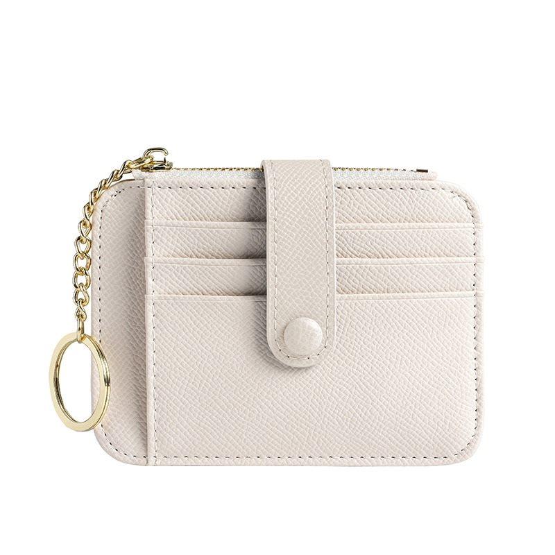 1pcs Compact, mini, ultra-thin new card bag, women's contrasting color student card bag, keychain, change bag, trendy