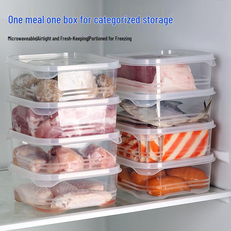 Sealable Refrigerator Storage Box for Fresh Vegetables, Fruits, and Meat - Ideal for Camping