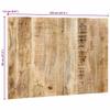 Headboard 120 cm Solid Raw Mango Wood
