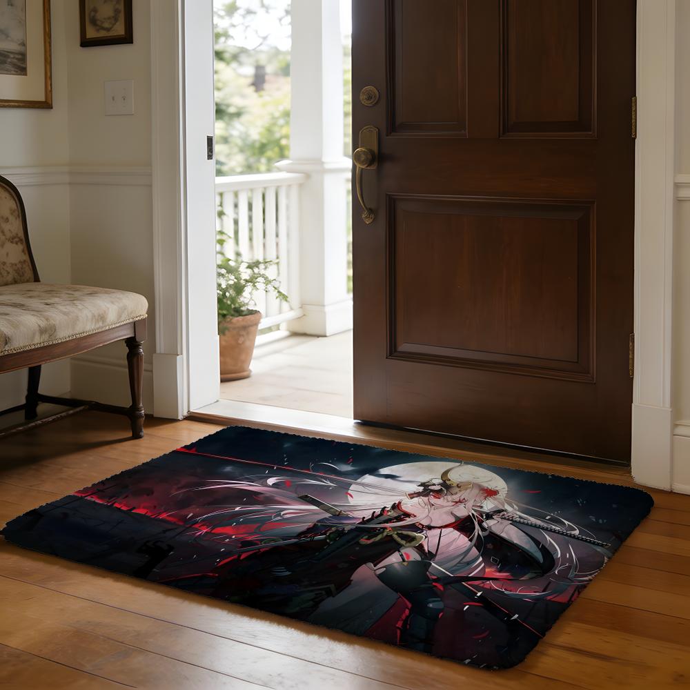 AAcheron Honkai Star Rail Floor Mat Soft Flannel Absorbent Mat Non-Slip Rug Home Bedroom Bathroom