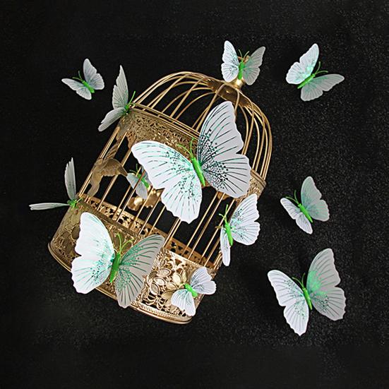 12Pcs Wall Decal Waterproof Realistic Removable Ambilight 3D Wall Sticker Butterfly Wall Stickers