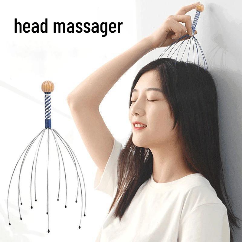 Octopus Head Massager: Five-Claw Scalp Scratcher for Itch Relief & Relaxation