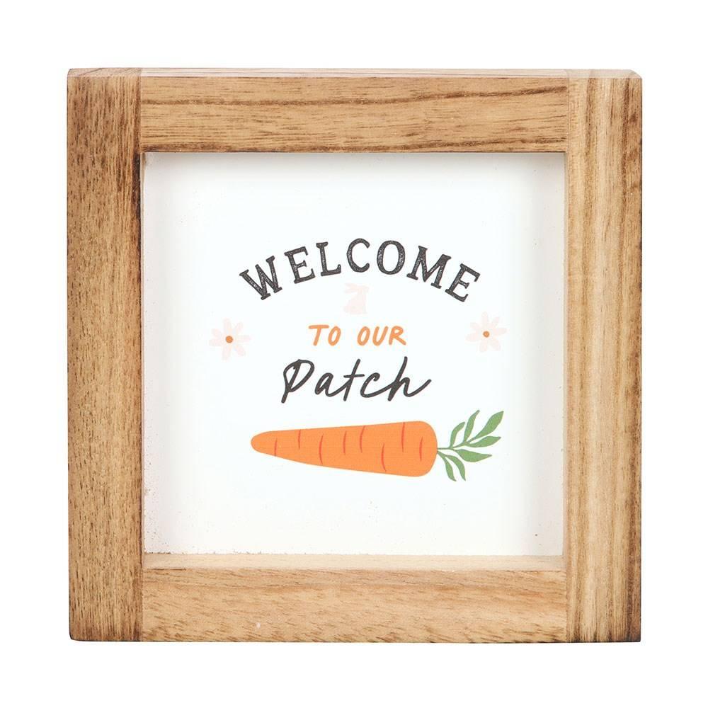 Something Different Welcome To Our Patch Wooden Framed Plaque