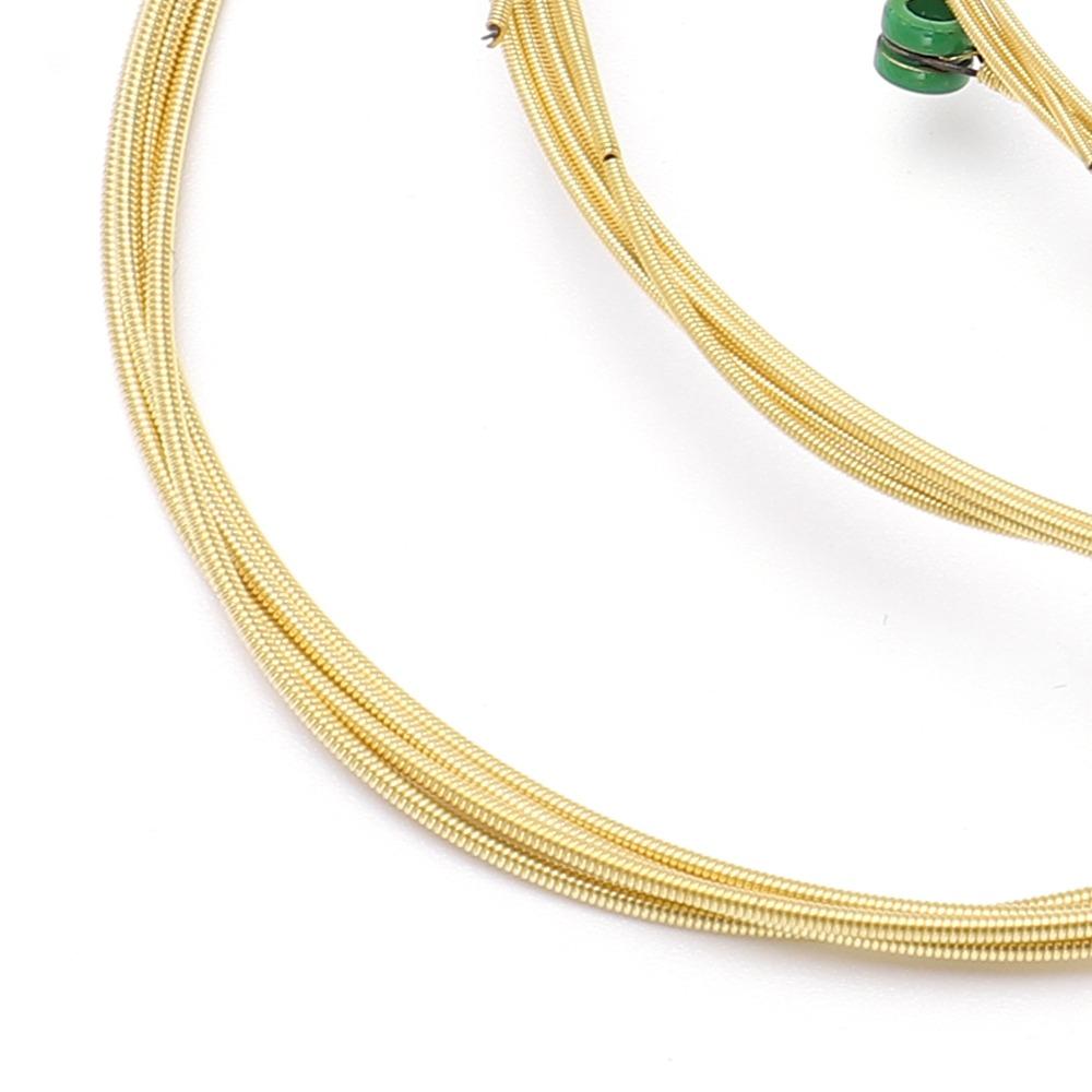 2Sets Brass material Acoustic Guitar Strings Golden And Silver Guitar Strings For Acoustic Guitar