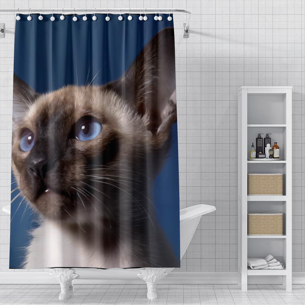 Home Shower Curtains for Bathroom Landscape Animals Waterproof Fabric Bathroom Curtains Modern Shower Curtain 180x200 240x200