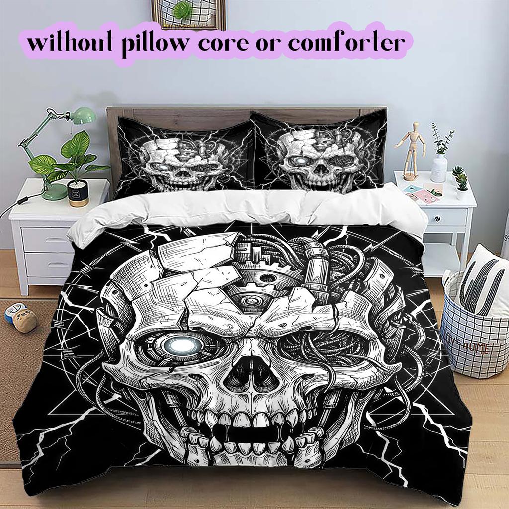 Thorn items Pattern Bedding Quilt Set Quilt Cover Pillowcase Home Decoration Birthday Gift (1 * duvet cover + 2 * pillowcase, without core)