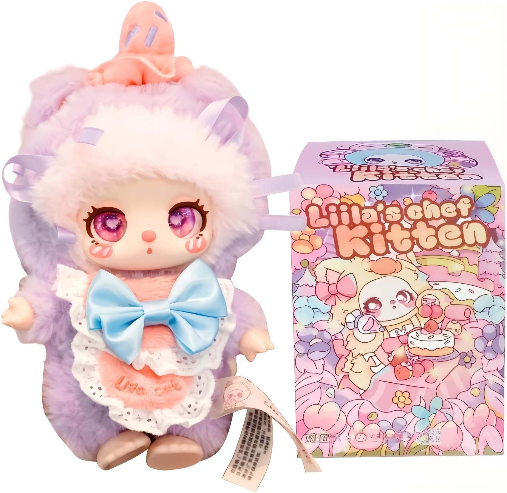 

Плюшевый брелок TRRCEPOS 4-е издание Официальный Аутентичный брелок Lovebu Слепая коробка Аниме стиль Пушистый материал Милая и расслабляющая кукла-маскот