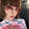 New Spice Girl retro cat eye sunglasses women's YK millennial old money wind European and American anti-ultraviolet sunglasses