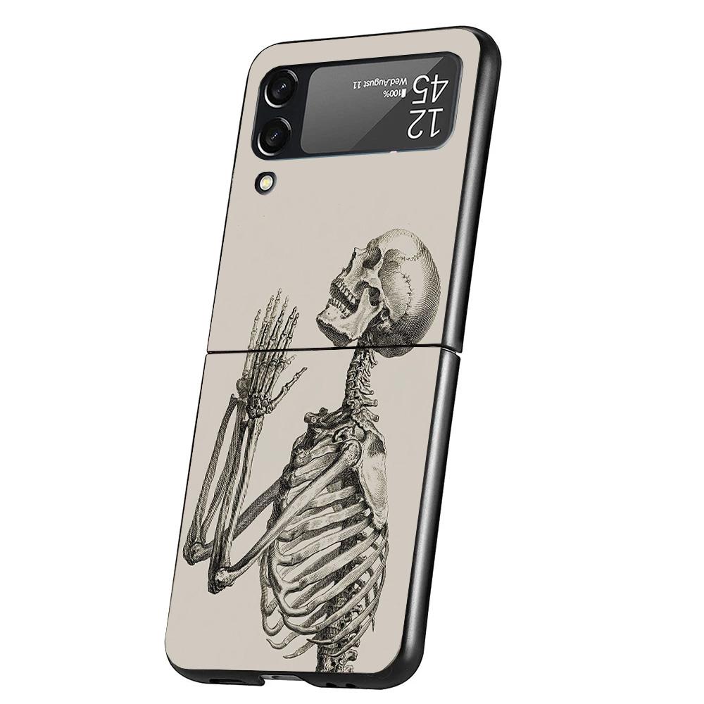 

Autumu X Ray Hand Bones Phone Case For Samsung Galaxy Z Flip 7 6 5 4 3 5G Cover ZFlip7 ZFlip6 ZFlip4 ZFlip5 ZFlip3 Coque Fundas Samsung Z Flip 7