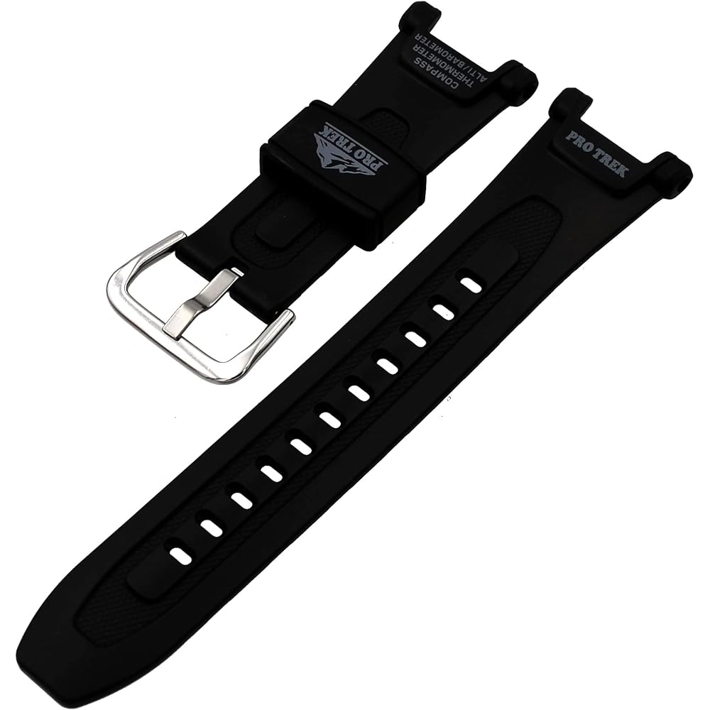 Casio (Casio) 10631626 Genuine Factory Black Pro Trek Replacement Band - PRG240-1, PRG240-1B, PRG40-3V