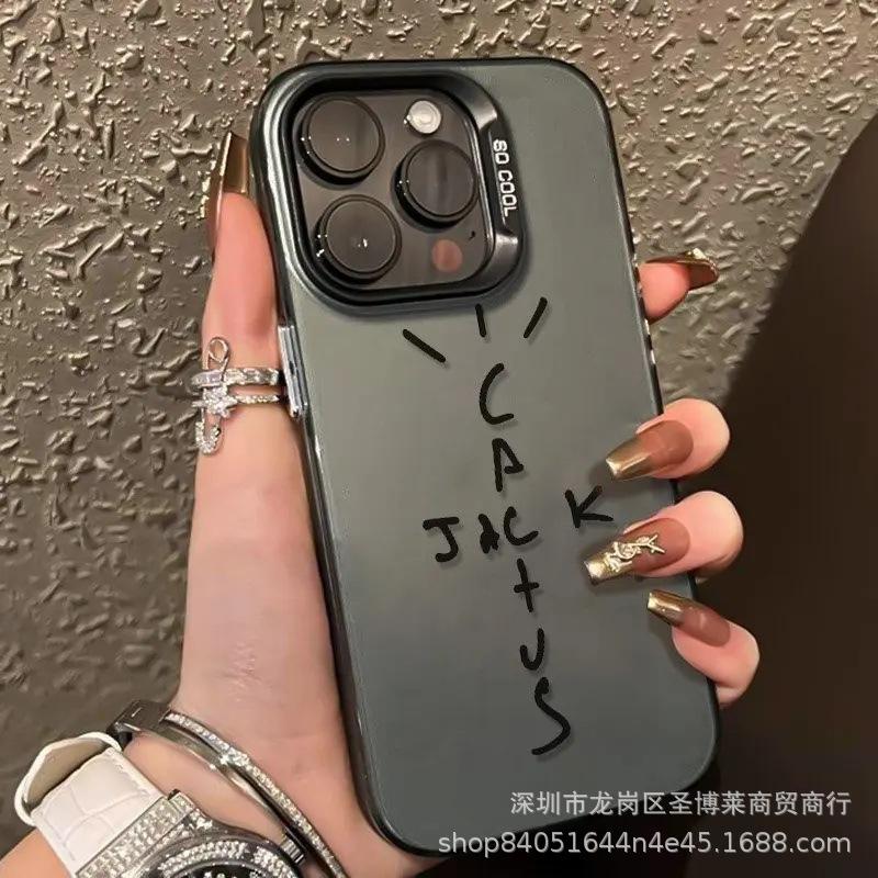 Simple English Applicable Apple 15 Color Silver iPhone14Pro Creative 11promax Matte 16 Protective Case 17