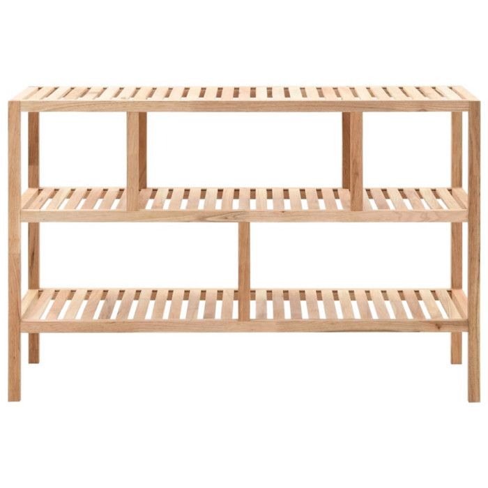 VidaXL Étagère de salle de bain Bois de noyer massif 100 x 40 x 65 cm 247100