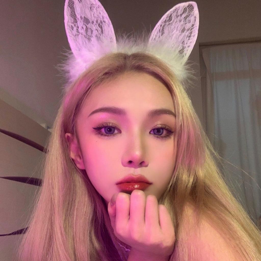 Lace cat ears headband women wash face press hair headband sexy rabbit ears cos makeup hair accessories