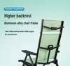 European Style Portable Reclining Fishing Chair - Double Folding, All-Terrain, Ideal for Raft and Wild Fishing