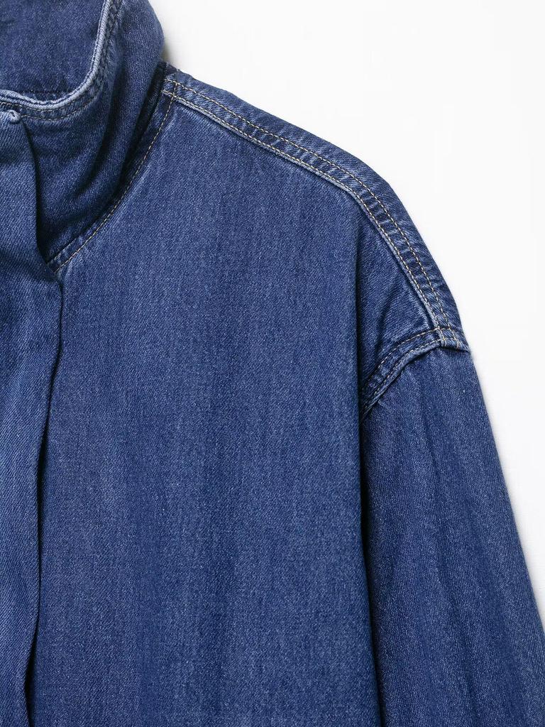 Moderne Retro Denimjakke til Kvinder - Europæisk & Amerikansk Stil