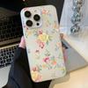 Mobile Phone Cases for iPhone 11 13 15 Pro Max 12 14 Pro Max Case iPhone 16 15 Plus 13 Pro 12 Frosted Texture Painted Cartoon Flowers