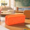 Silicone Stationery Bag Pencil Case, Cute Heart Star Shape Large Pouch, Capacity Pouch Soft Pen for Students, School Organizer Case