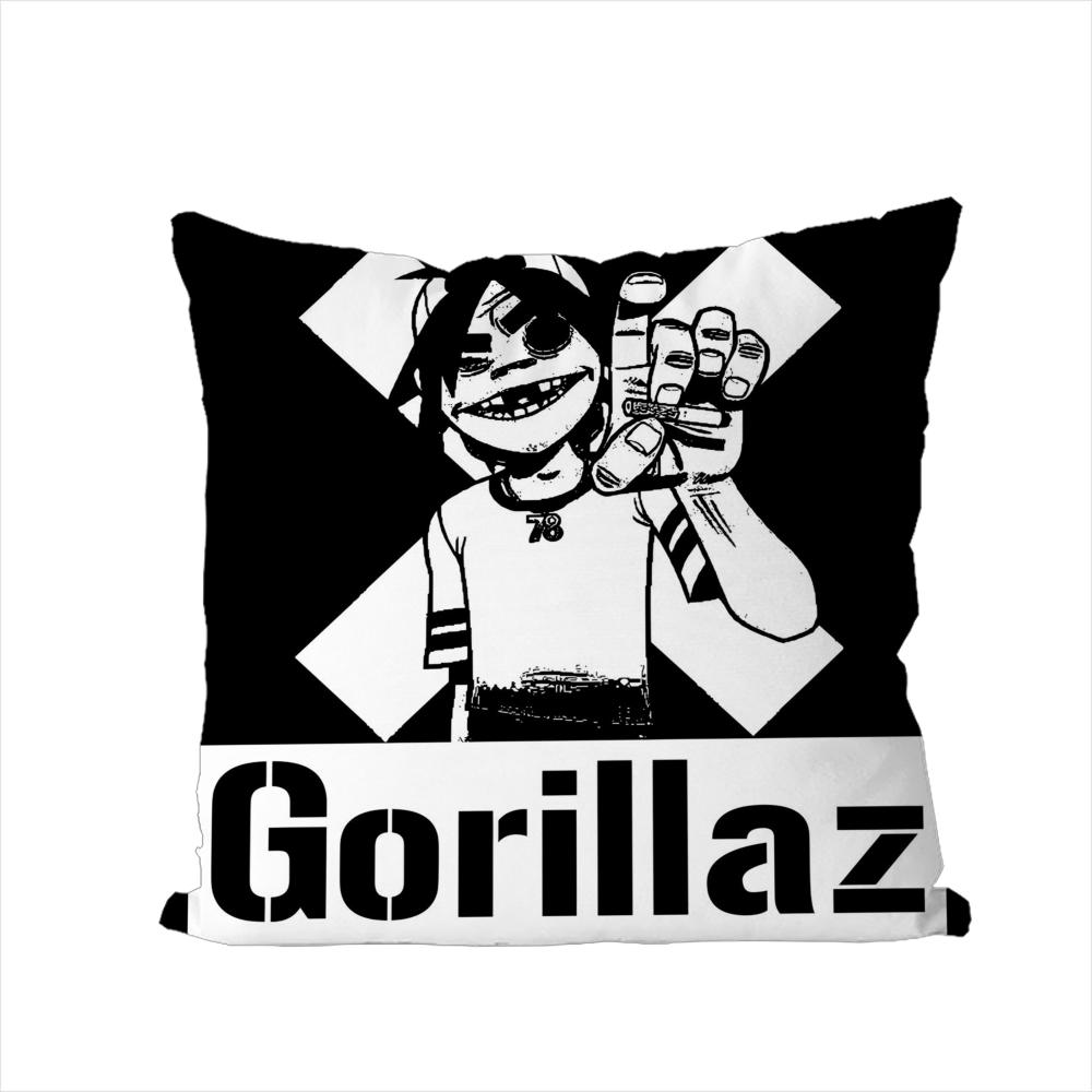GGorillaz Music Pillow Case For Car Sofa Decorative Home Doublesided Print Plush Square Throw Pillow Cushion Cover