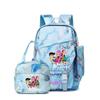 School Season Three-Piece Backpack Wind Academy Style High School Students Schoolbag Lightweight Backpack