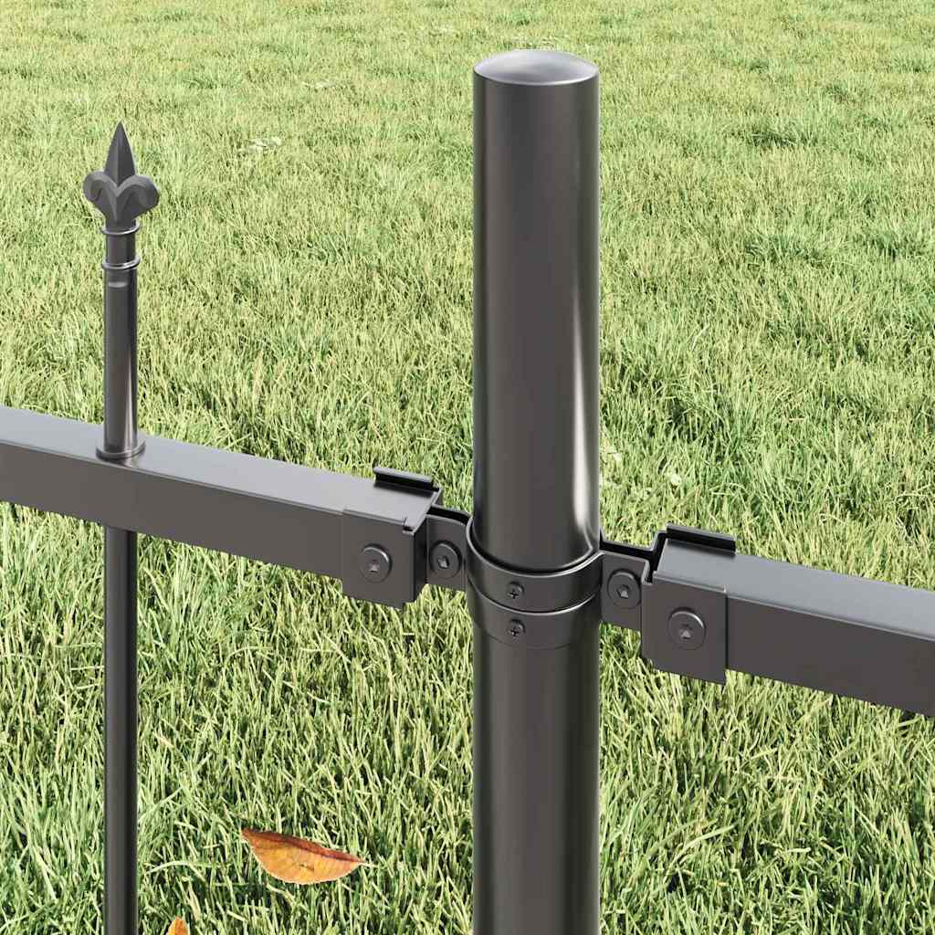 Garden Fence Woerden Gray 170 X 165 Cm Powder Coated Steel