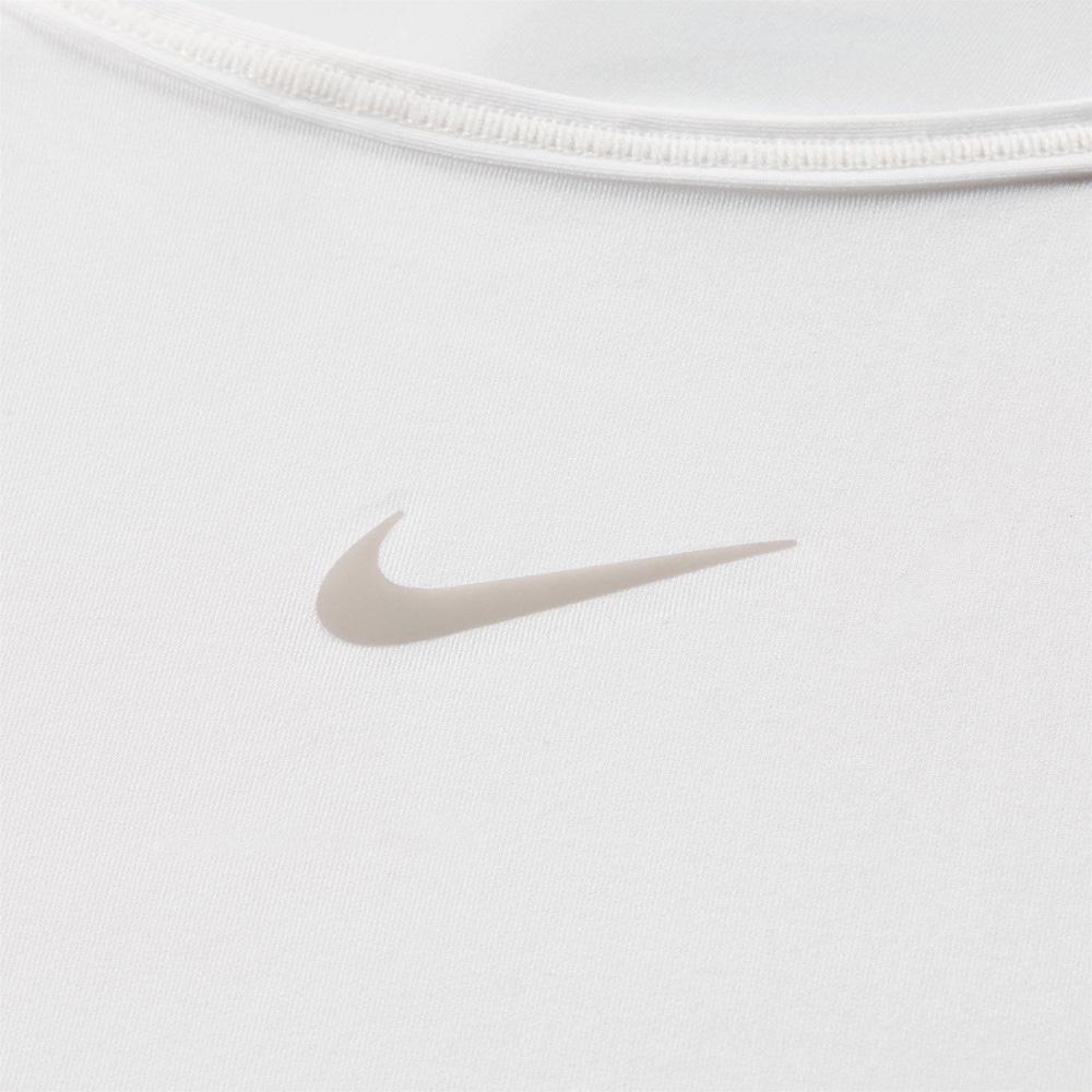 Nike One Classic Solid Color Round Neck Hollow Design Short Sleeve T-Shirt Women Tops White FN2852-100