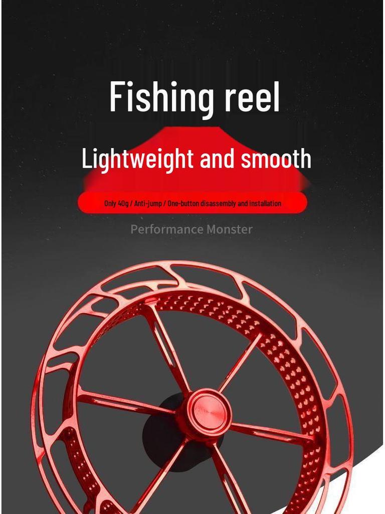 New Three-Hole Ultra-Light Alloy Reel: Freshwater Casting & Fast Eight-Trigram Hand-Operated Disc Wheel